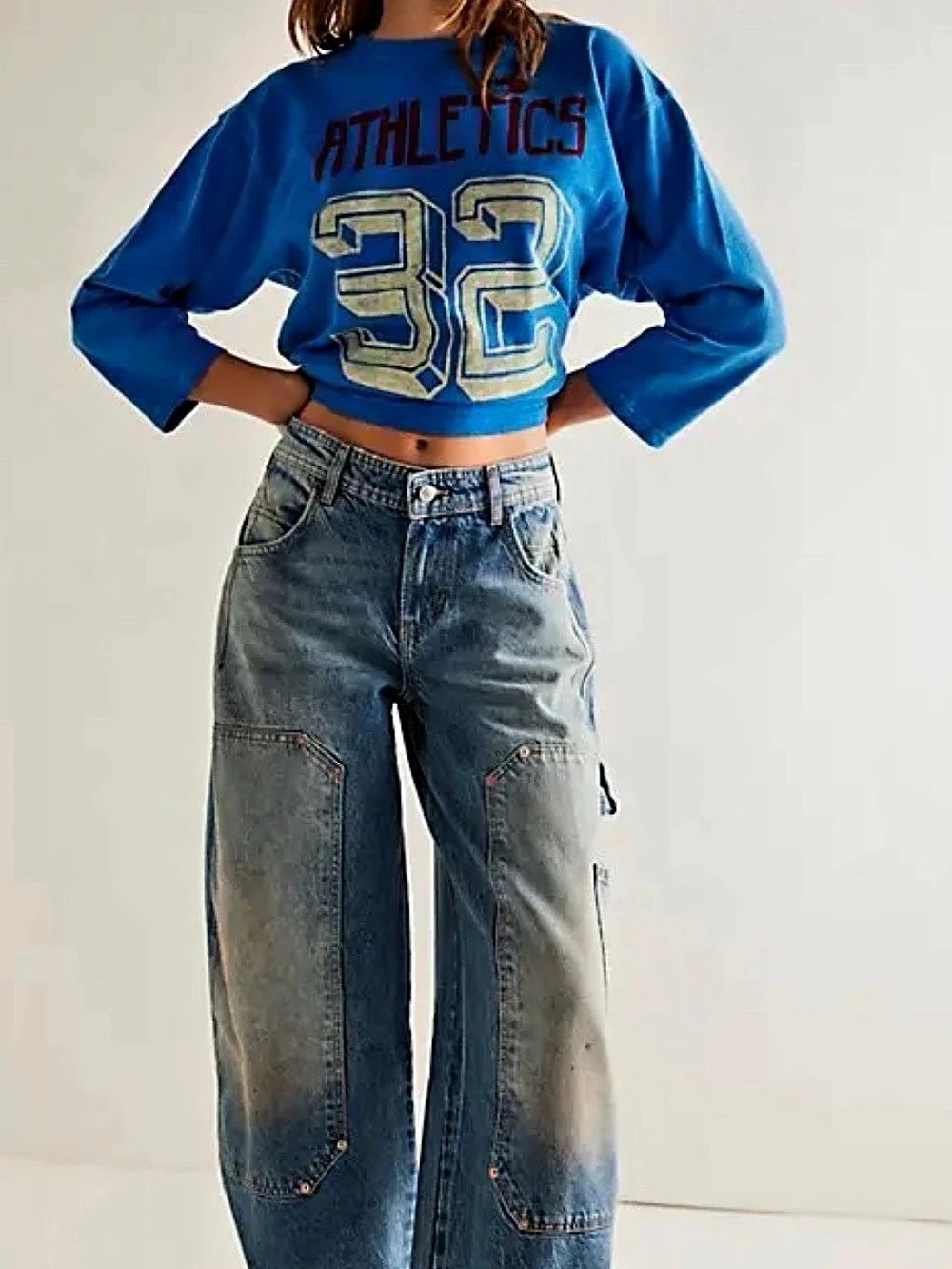 Free People We The Free Loren Carpenter Jeans Blue